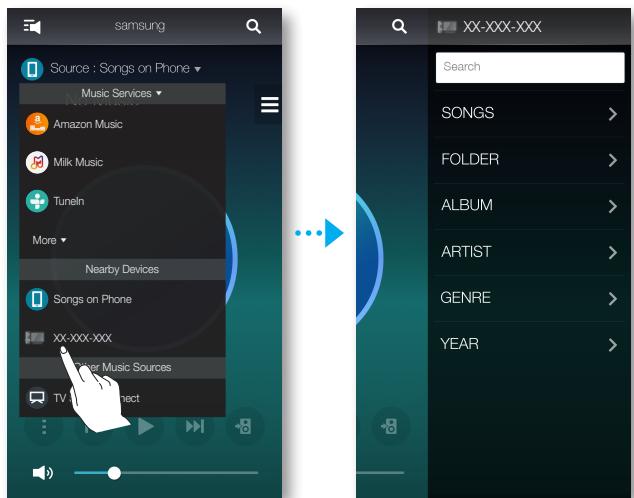 SAMSUNG WAM6500 - Écoute de la musique à partir d'autres appareils en réseau - 2