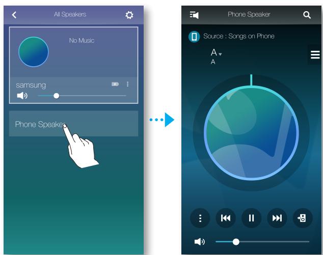 SAMSUNG WAM6500 - Écouter la musique par l'intermédiaire du haut-parleur du téléphone - 2