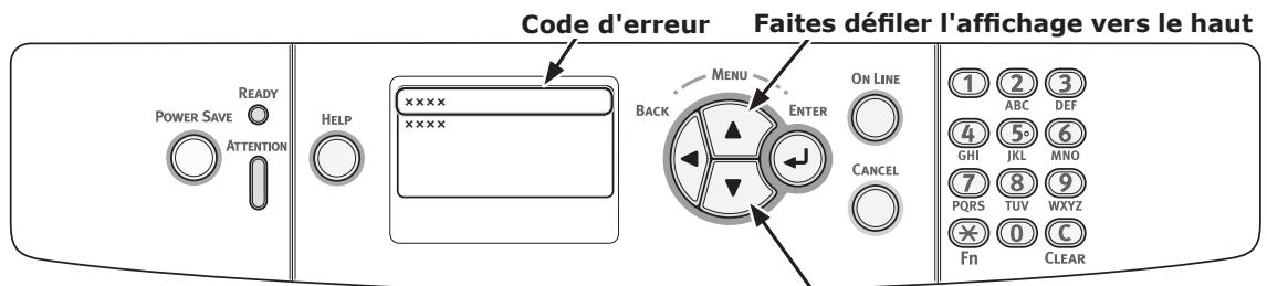 OKI ES8433DN - Écran affiché après avoir appuyé sur le bouton - 1