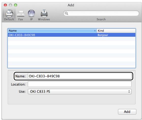 OKI ES8433DN - Installer le pilote d'imprimante mac OS x PS. (excepté c813/c823) - 3