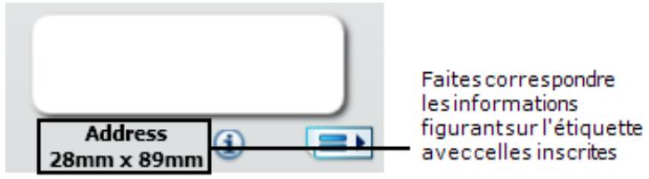 DYMO MOBILELABELER - Identification du type d'étiquettes - 2