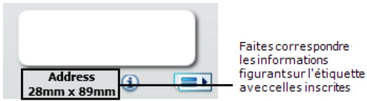 DYMO MOBILELABELER - Identification du type d'étiquettes - 1