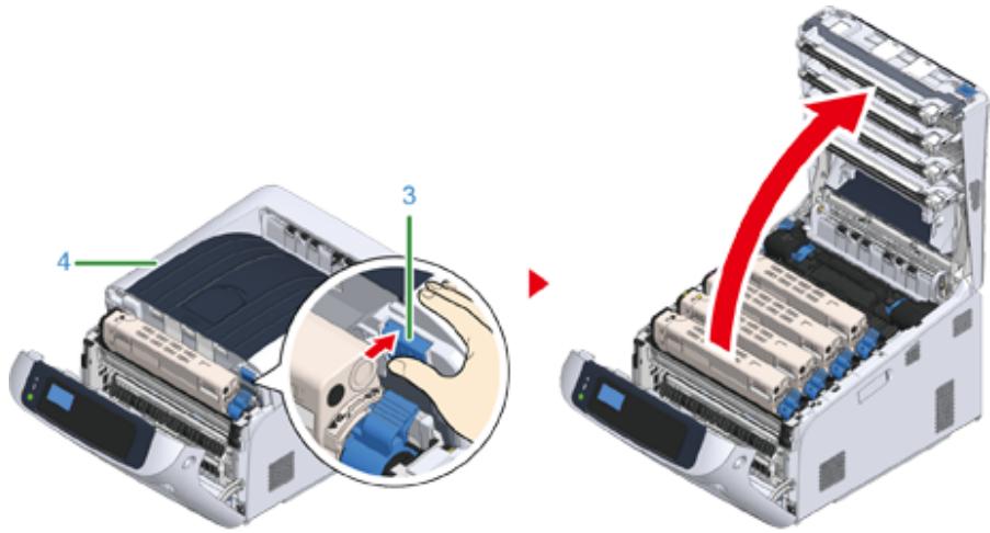 OKI C844DNW - Risque de brûlure. - 2