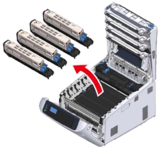 OKI C844DNW - Remplacement de la courroie - 4