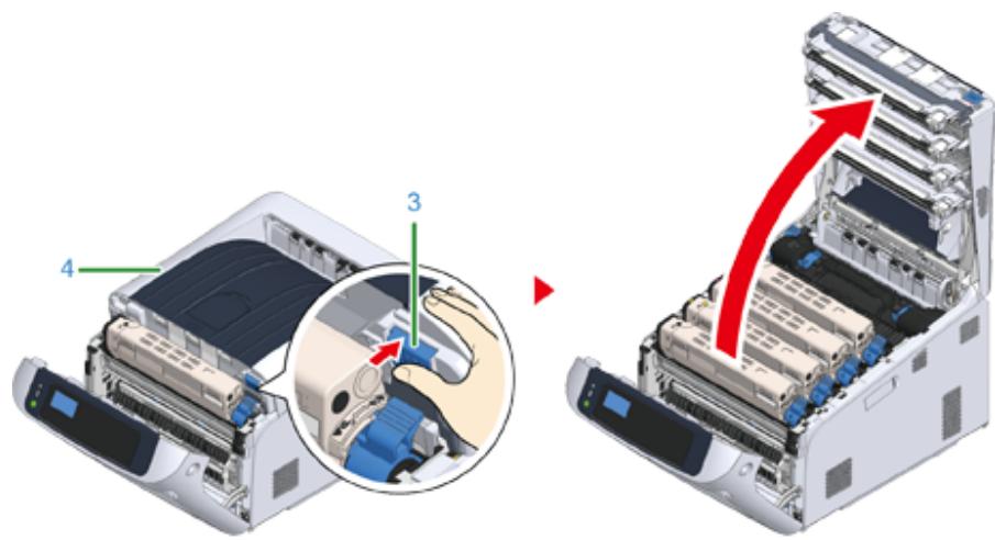 OKI C844DNW - Nettoyage du film de protection - 2