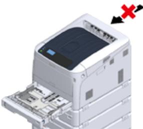 OKI C844DNW - Comment utiliser l'outil de protection contre le basculement - 4