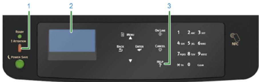 OKI C844DNW - Lorsqu'un message d'erreur s'affiche sur l'écran (lorsque le témoin attention s'allume/clignote) - 2