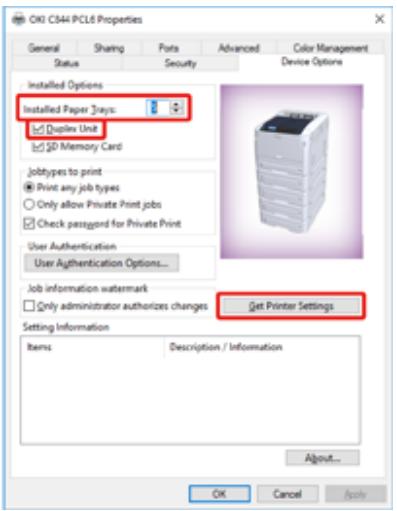 OKI C844DNW - - Pour le pilote d'imprimante PCL windows - 1
