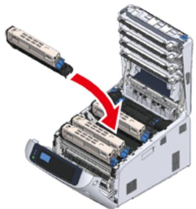 OKI C844DNW - Remplacement simultané du tambour image et de la cartouche de toner - 12