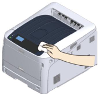OKI C844DNW - Nettoyage de la surface de la machine - 1