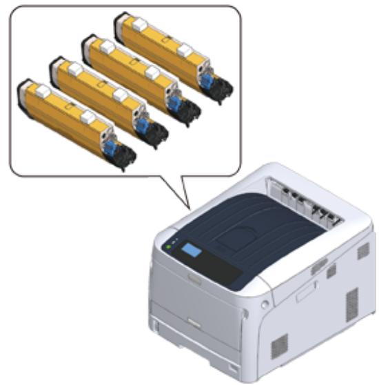 OKI C844DNW - Vérification du contenu de l'emballage - 2