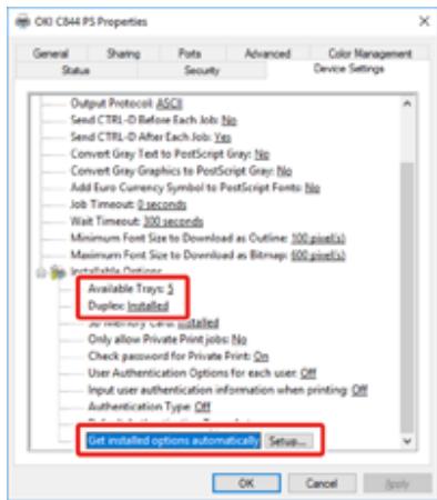 OKI C844DNW - - Pour le pilote d'imprimante PS windows - 1