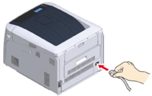 OKI C844DNW - Connexion du code d'alimentation - 1