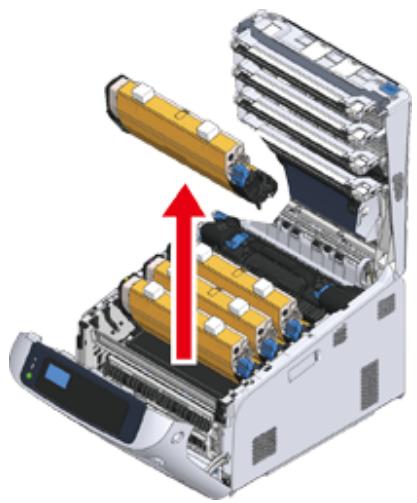 OKI C844DNW - Installation des consommables - 4