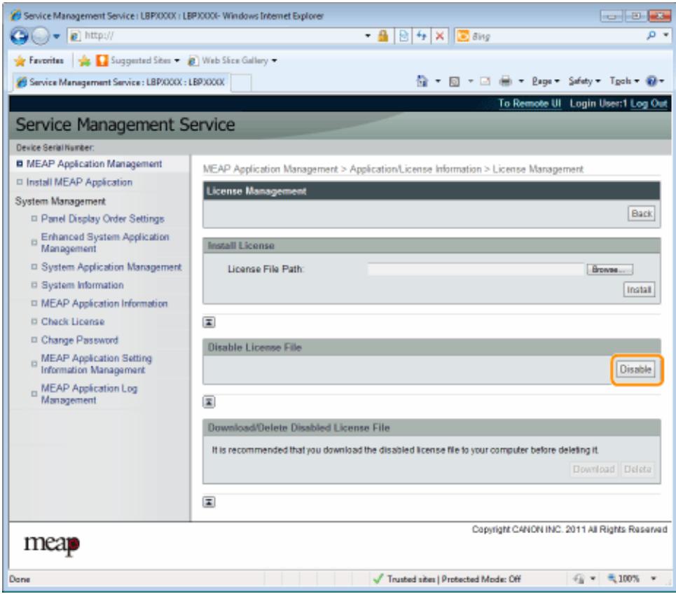 CANON I-SENSYS LBP325X - Démarrer SMS (service management service). - 4