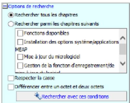 CANON I-SENSYS LBP325X - Options de recherche - 1