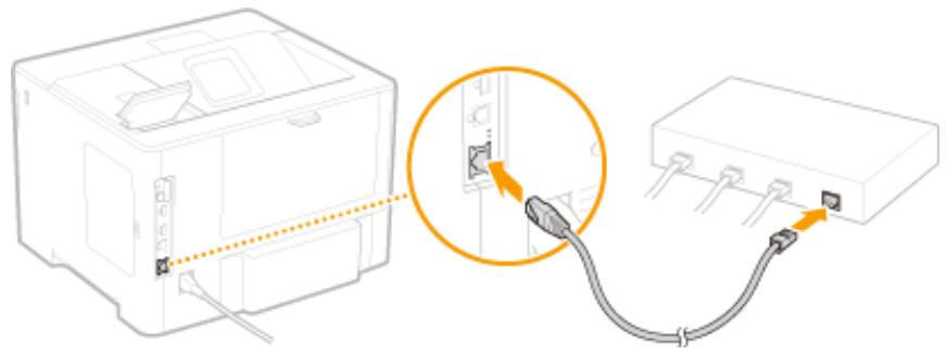 CANON I-SENSYS LBP325X - Connectez un câble réseau. - 1