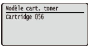 CANON I-SENSYS LBP325X - Vérification du modèle de cartouche de toner - 3