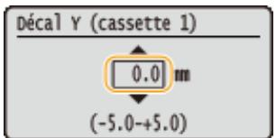 CANON I-SENSYS LBP325X - Sélectionnez une valeur et appuyez sur OK. - 1