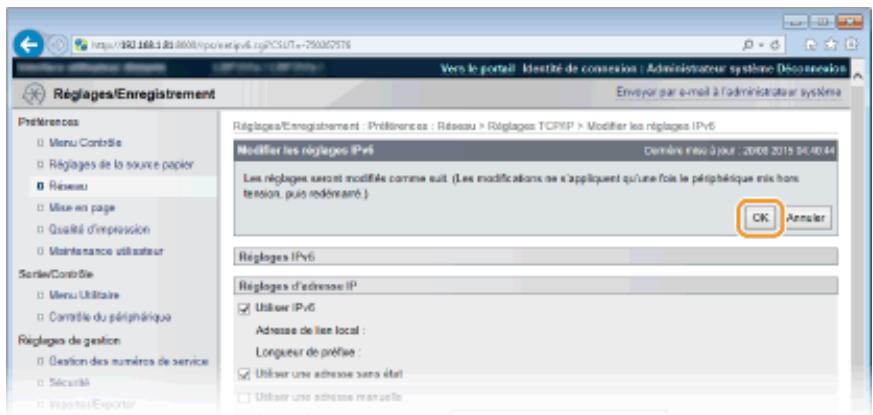 CANON I-SENSYS LBP325X - [Réglages option DHCP] - 1