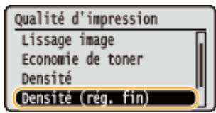 CANON I-SENSYS LBP325X - Réglage fin de la densité du toner par niveaux - 1