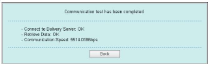 CANON I-SENSYS LBP325X - Cliquez sur [display logs /communication test]  [communication test]. - 2