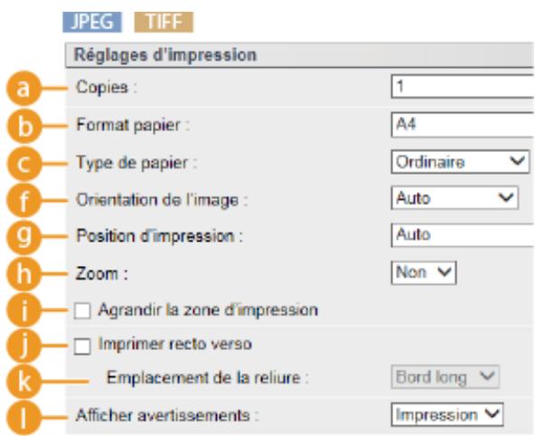 CANON I-SENSYS LBP325X - Réglages d'impression - 2