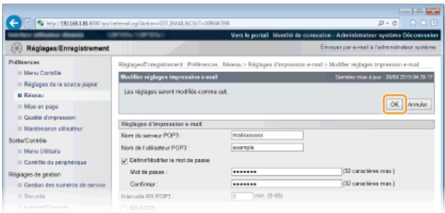 CANON I-SENSYS LBP325X - [Numéro de port du serveur SMTP] - 1