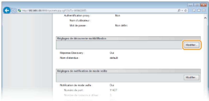 CANON I-SENSYS LBP325X - Configuration des réglages pour le logiciel de gestion des périphériques - 3