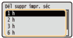 CANON I-SENSYS LBP325X - Modification du délai de validité associé aux documents sécurisés - 1