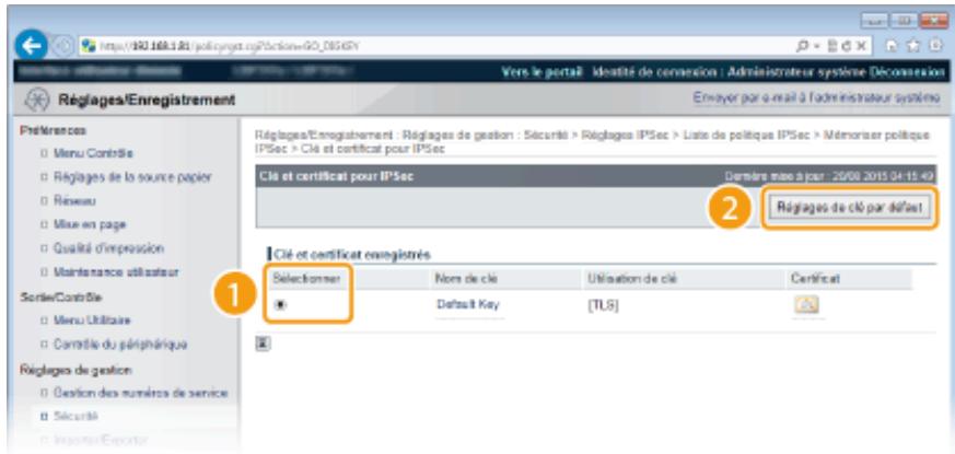 CANON I-SENSYS LBP325X - Utilisation de la [méthode de signature numérique] pour l'authentication - 1