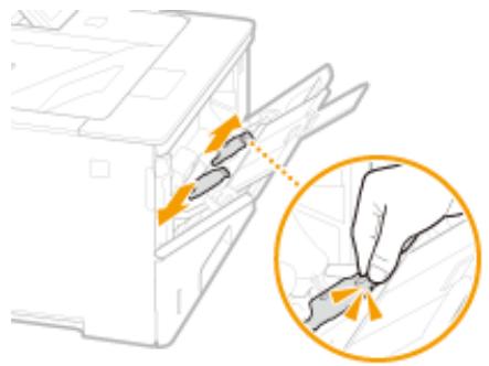CANON I-SENSYS LBP325X - Écartez les guides papier. - 1