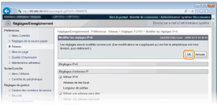 CANON I-SENSYS LBP325X - [Utiliser DHCPV6] - 1