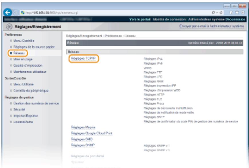 CANON I-SENSYS LBP325X - Configuration des réglages pour le logiciel de gestion des périphériques - 2