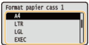 CANON I-SENSYS LBP325X - Utilisez / pour sélectionner l'une des options de à, et appuyez sur OK. - 2