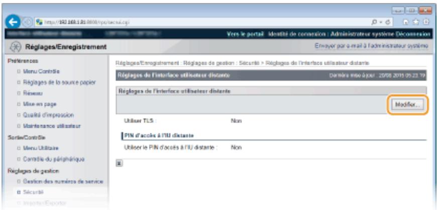 CANON I-SENSYS LBP325X - Utilisation du protocole TLS pour les communications avec l'interface utilisateur distante - 2