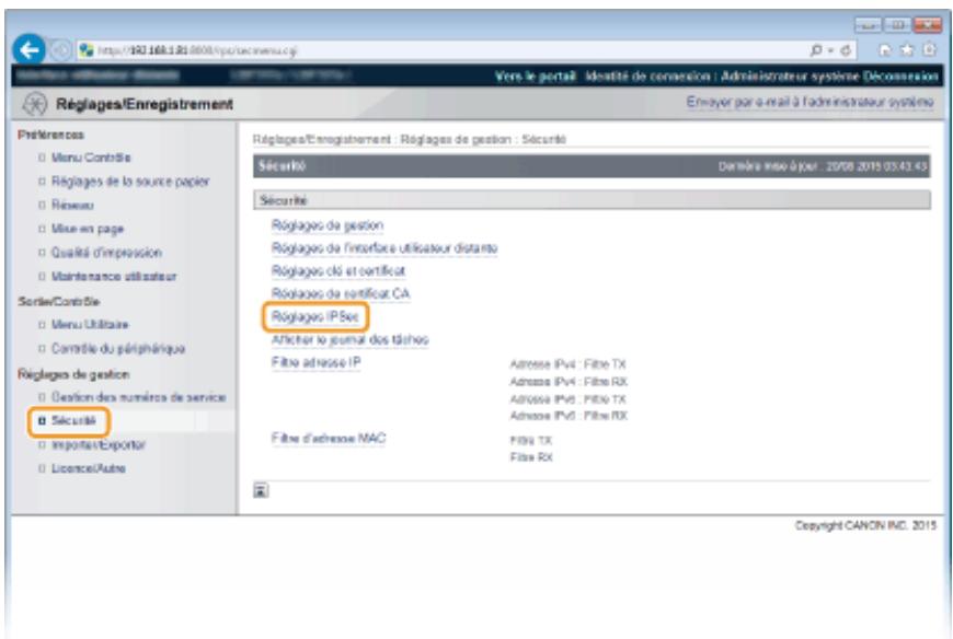 CANON I-SENSYS LBP325X - Configuration des protocoles et des options - 2