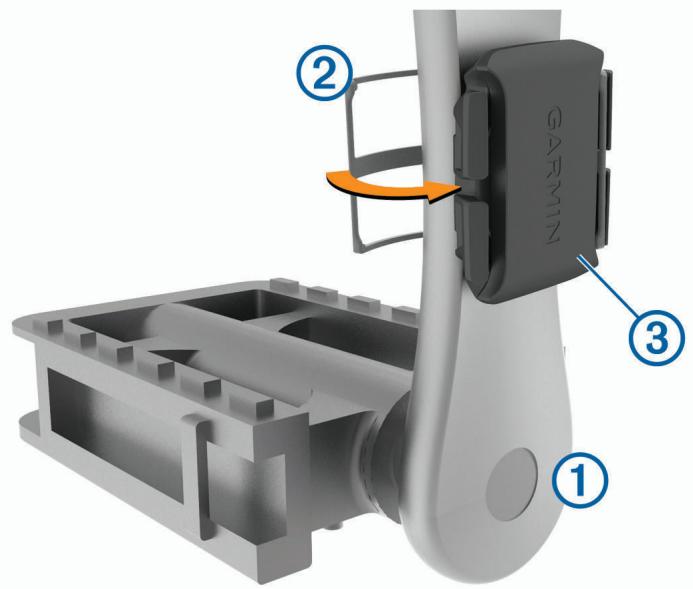 GARMIN 530 - Installation du capteur de cadence - 1