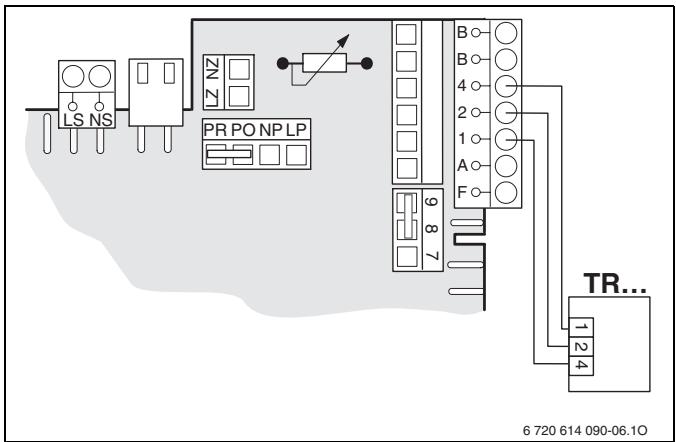 ELM LEBLANC MEGALIS GVAC24-2HV - Raccorder le thermostat d'ambiance TR 100/TR 200 - 1