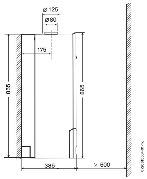 ELM LEBLANC MEGALIS GVAC24-2HV - Dimensions chaudière - 2