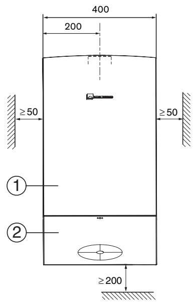 ELM LEBLANC MEGALIS GVAC24-2HV - Dimensions chaudière - 1