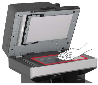LEXMARK MX711D - Nettoyage du scanner - 4