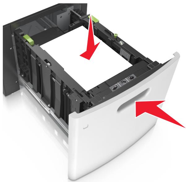 LEXMARK MX711D - Chargement du papier au format A4, lettre, légal, oficio et folio - 8