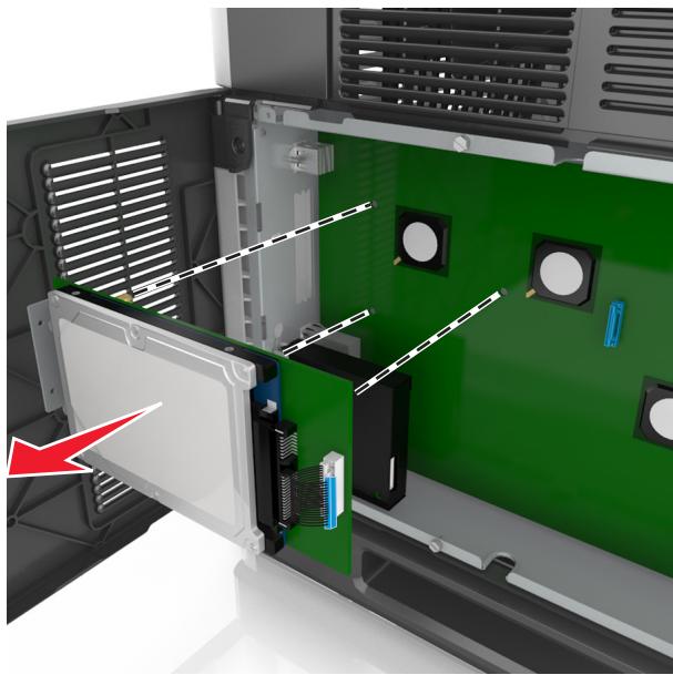 LEXMARK MX711D - Retrait du disque dur de l'imprimante - 4