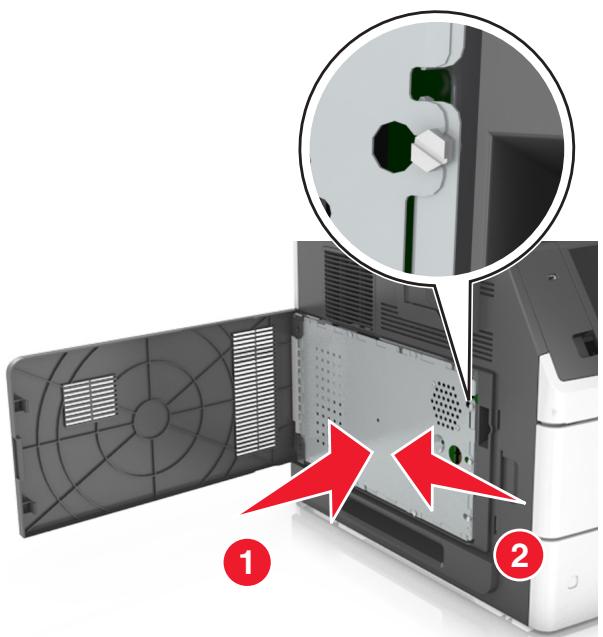 LEXMARK MX711D - Reportez-vous à l'illustration suivante pour localiser le connecteur approprié. - 2