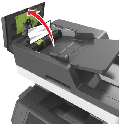 LEXMARK MX711D - Bourrage papier dans le dispositif d'alimentation automatique - 1