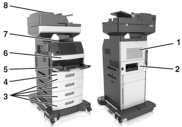 LEXMARK MX711D - Remarques : - 1
