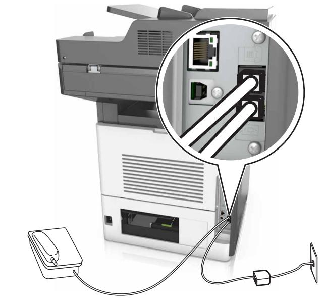 LEXMARK MX711D - Configuration de la télécopie à l'aide d'une ligne DSL - 4
