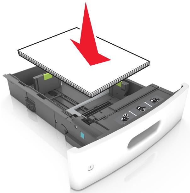 LEXMARK MX711D - Chargez le papier correctement - 2