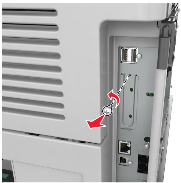 LEXMARK MX711D - Installation d'un port internal solutions port - 3